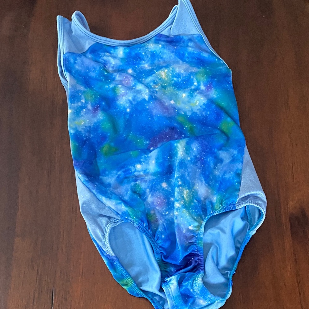 Lot of Colorful Girls' Gymnastics Leotards - Neon & Galaxy Prints - Picture 7 of 9